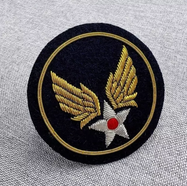 US Army Air Force WW2 BULLION USAF Air Corps Squadron Shoulder Uniform Patch