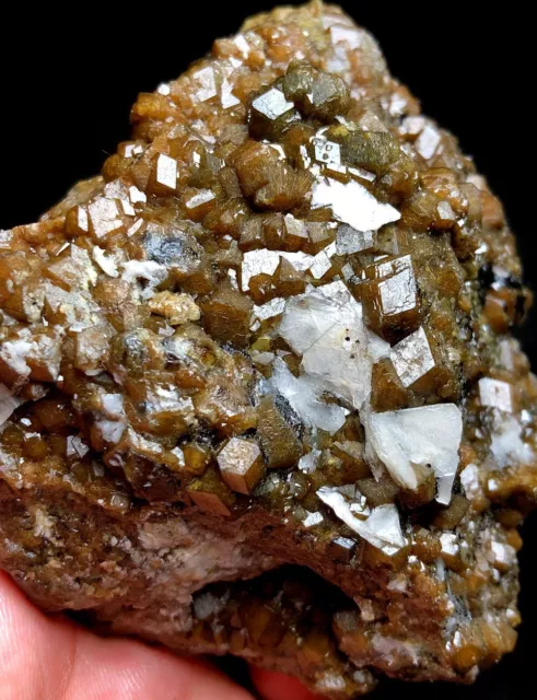 381g New Find Raw Natural rare Garnet crystal Inner Mongolia &Mica p488