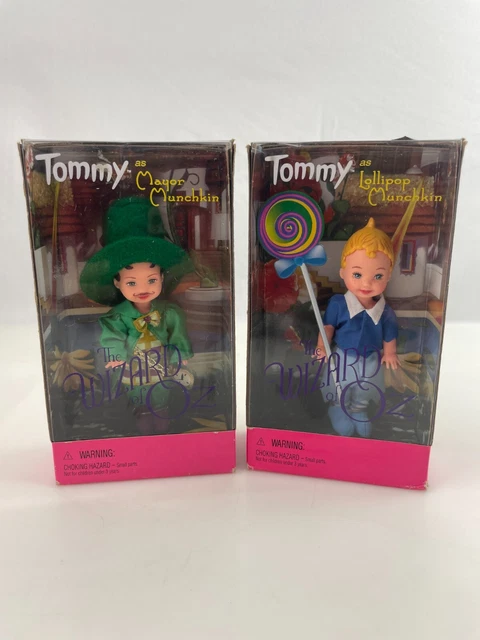 1999 Barbie Wizard Of Oz Tommy As Mayor Munchkin & Tommy As Lollipop Munchkin