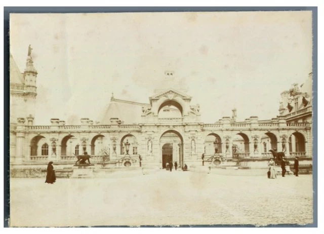France, Château de Chantilly Vintage Citrate Print. Oise Citrate Print 8x1