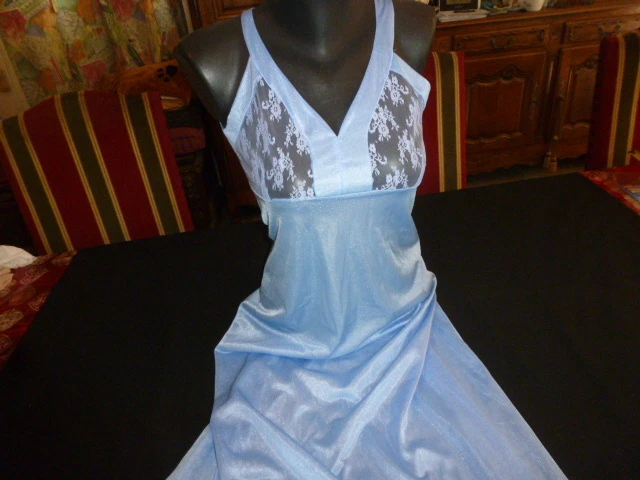 Nuisette Vintage Rouge Dentelle Taille 42/44 - Ref 19K9 - Neuf Sans Emballage