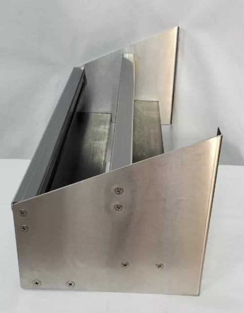Stainless Steel Restaurant Glastender 24" Double Speed Rail Step Bar Tending
