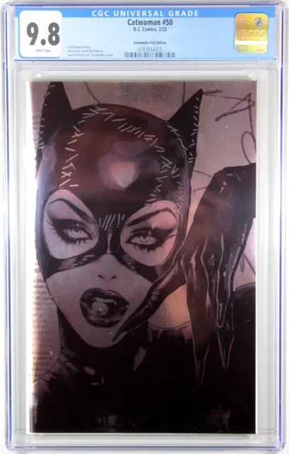 Catwoman #50 (Sozomaika 1:50 Foil Variant)(2022) Comic Book ~ Cgc 9.8 Nm/M