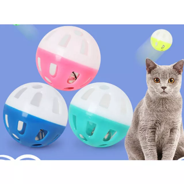 Pelota de campana hueca de juguete loro gato mascota para masticar cacatúas jaula divertida ToysL H_uk