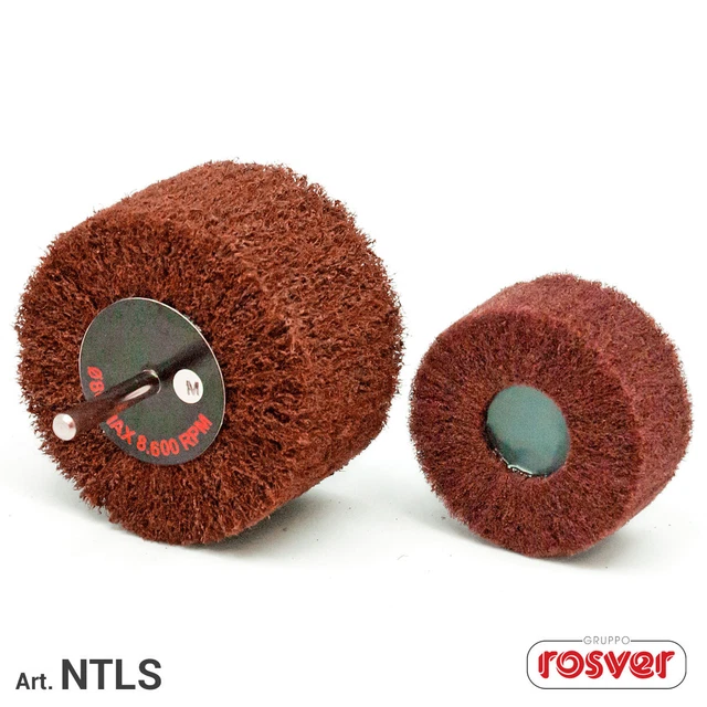 Ruote Lamellari Non Tessuto con Gambo - Rosver - NTL D.30x30x6  - Conf.10pz