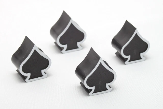 4x Tappi Valvola Pike ASS per Giocatore di Carte Cappuccio Valvola Colore: Nero Bianco Auto