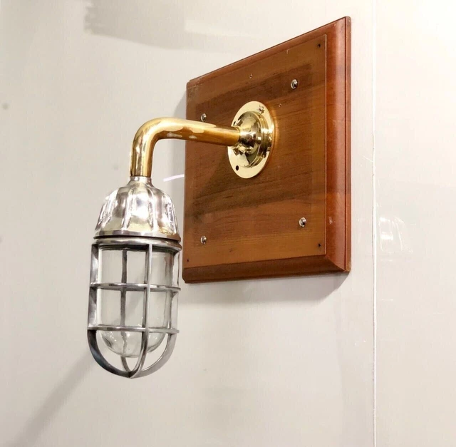 Aplique de pared de metal de latón y aluminio nuevo estilo antiguo