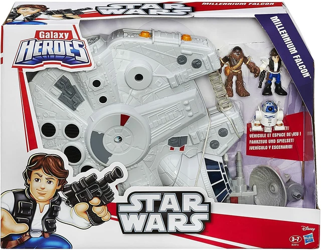 PLAYSKOOL HEROES STAR Wars Galactic heroes Millennium Falcon and