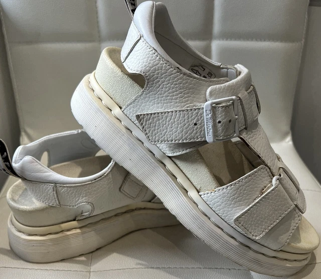 DR. MARTENS KAMILAH Sandals White Women Uk 7 55.00 PicClick UK