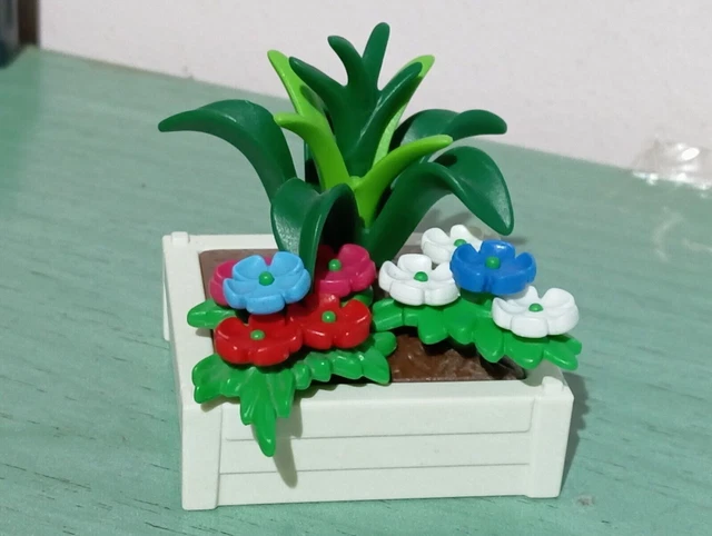 Base Petite Plante Fleurs Pour Playmobil - Jardin, Ferme, Forêt - Thème Médiéval - Occasion - Origine Allemagne
