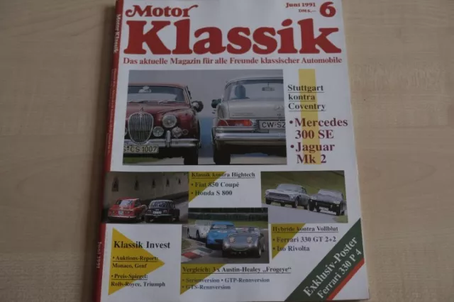 1) Motor Klassik 06/1991 - Iso Rivolta mit 300PS bes - Ferrari 330 GT 2+2 mit 30