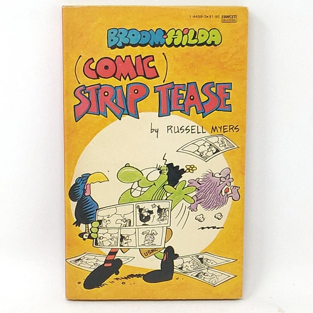 BROOM HILDA, STRIP TEASE, Russell Myers, Comic Strip Paperback Book £36 ...