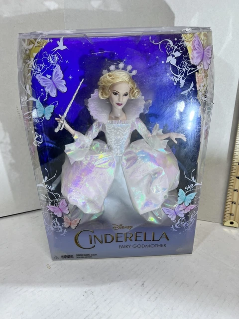 MATTEL Disney "Cinderella Fairy Godmother" 2015 Live Action Film Doll NRFB