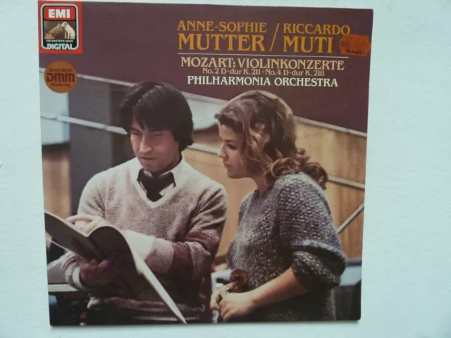 Lp Vinyl Schallplatte Mozart Violinkonzerte / Mutter / Muti