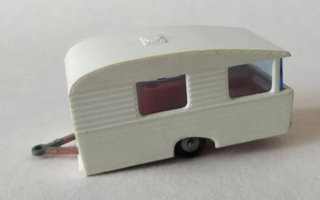 Caravane Majorette 1/65 – Sterckeman Lovely – Blanc – Neuf D'époque 1970 – Rare