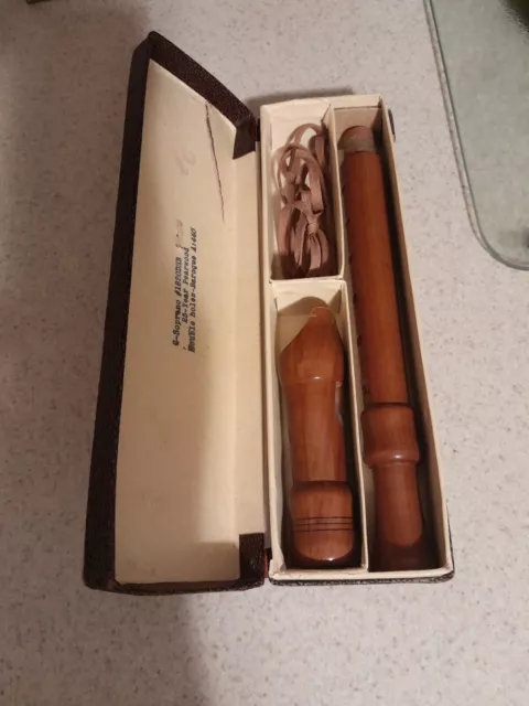 Johannes Adler-Magnamusic RECORDER in box, C-Soprano Barogue fingering