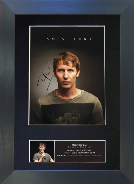 JAMES BLUNT Signed Mounted Reproduction Autograph Photo Prints A4 397