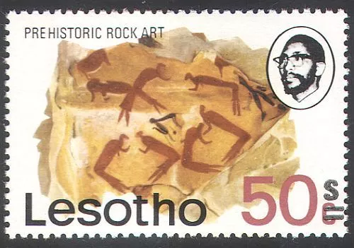 Lesotho 1976 Rock Painting/Art/50s on 50c 1v (n22136)