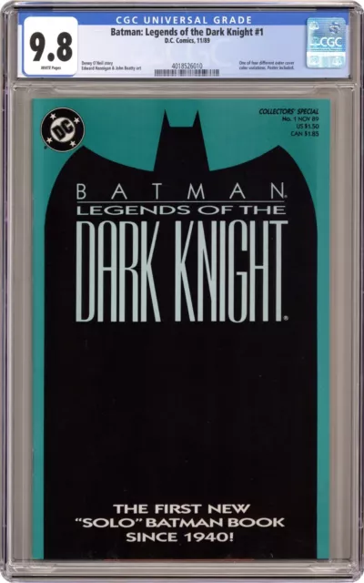 Batman: Legends Of The Dark Knight 1 (Blue) Cgc 9.8 Wp.  Label 4018526010.