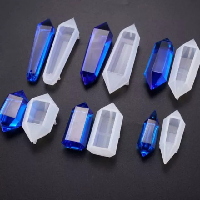 Quarz kristall Anhänger form Silikon Epoxidharz formen  Ornament Anhänger