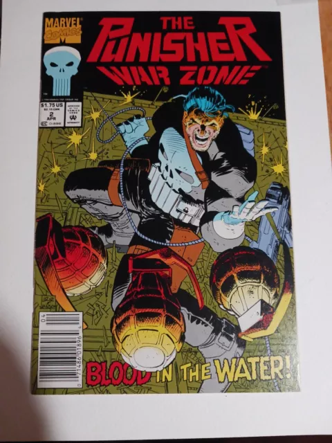 Punisher: War Zone #2 Newsstand - Chuck Dixon Story - John Romita Jr. Cover Art