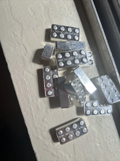 1oz Silver  Legooo!Building Blocks .999 Fine Silver Stackable Bar Monarch Metals