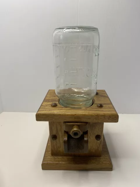 Vintage Wooden Candy Dispenser Mason Jar Hidden Hills