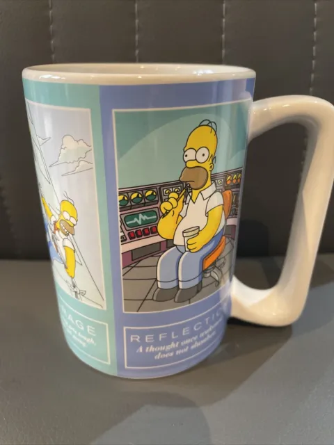 The Simpsons Homer Mug Large Ceramic Drinking Tea Coffee Hot Choc 2009 Fox Wesco