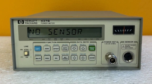 HP 437B-002 100 kHz - 110 GHz, -70 - +44 dBm, 1 pW - 25W, Power Meter. Tested!