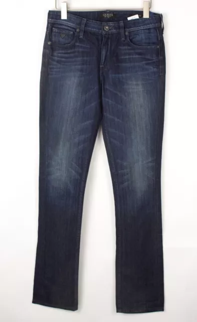 GUESS Uomo Slim Gamba Dritta Jeans Taglia W31 L34 BEZ643