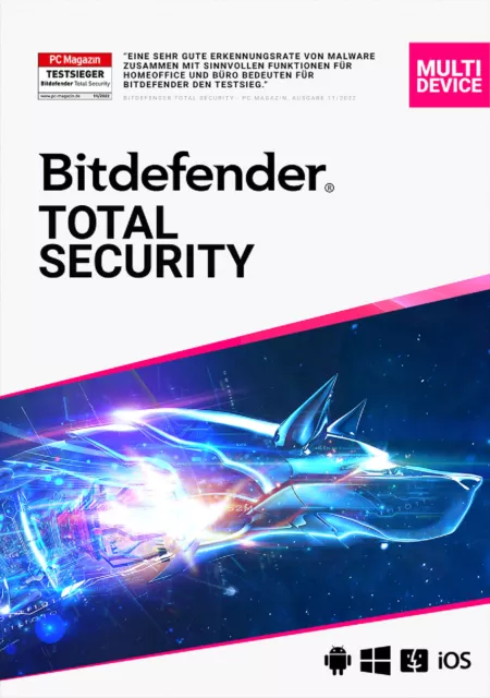 Bitdefender Total Security 2024 10-Geräte 2-Jahre ESD Lizenz Download KEY