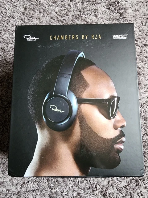 Chambers By RZA Premium Headphones WeSC Noise Cancellation Deep Black Rare