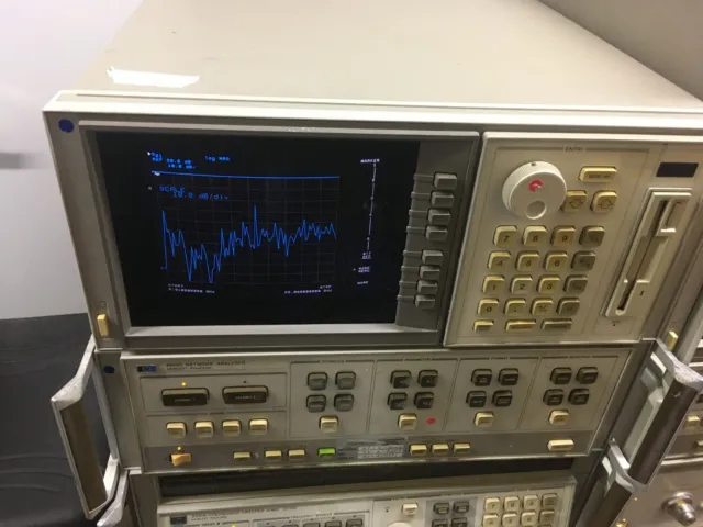 HP 8510C Network Analyzer screen+IF+pair of interconnect cables