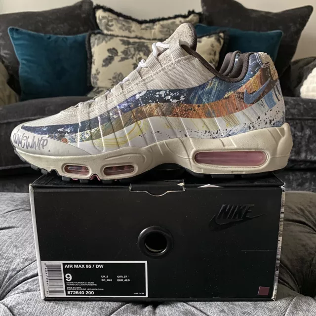 NIKE AIR MAX 95 X Dave blanc taille X « Lapin » - SIGNÉ PAR DAVE