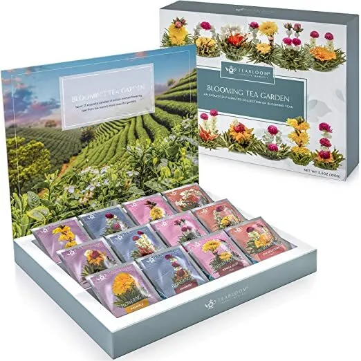 Teabloom Flowering Tea Chest - Finest Quality Blooming Tea Collection From