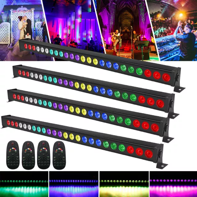 Luce festa LED Wall Wash DMX 24 x 3 W LED RGB barra discoteca effetto luce illuminazione 2