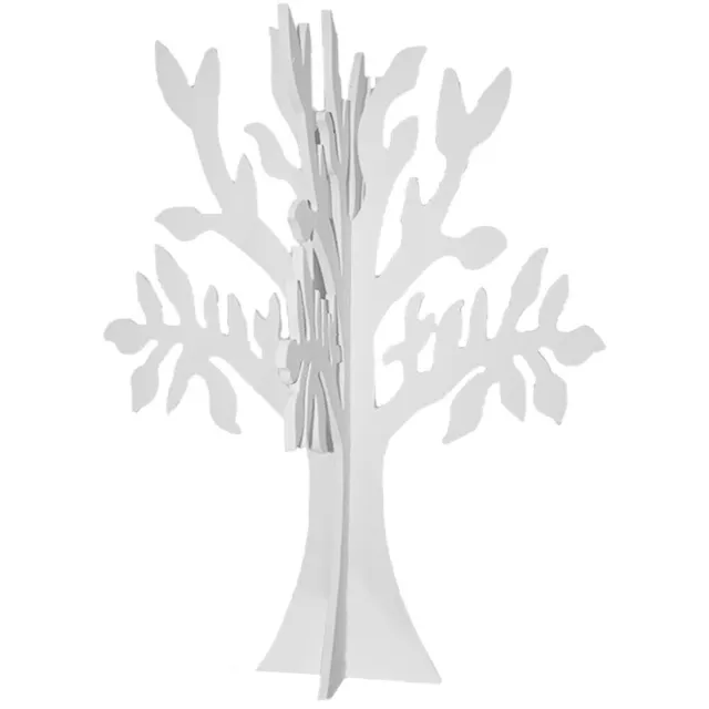Albero di Pasqua della vita in legno bianco decorazioni addobbi pasquali per cas