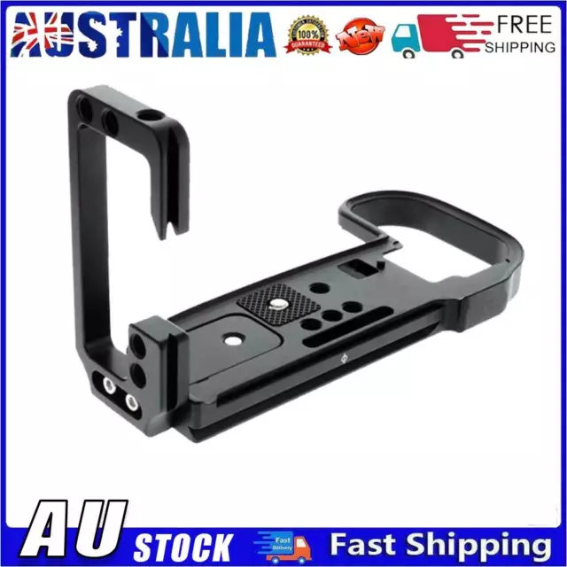 Quick Release Plate L Plate Vertical L Bracket for Canon EOS R5 R6 Camera(Black)