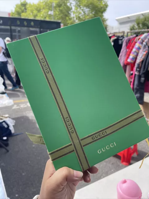 Gucci Holiday 2020 Address Book Hardcover Green Leather brand new 3