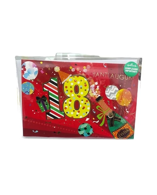 BOFUNX Biglietto Auguri 18 Anni Biglietto Auguri di Copleanno Gadget