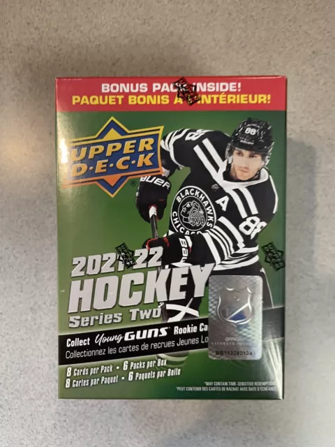 2021/22 Upper Deck Hockey Series 2 Blaster Box Factory Sealed Young Guns 6 Packs