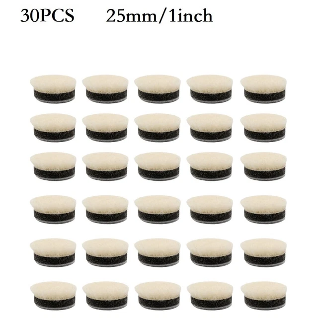 QUARKZMAN 20pcs Mèches Polissage Feutre Monté Pour Outil Rotatif - Tête 10mm, Tige 2.35mm, Conique | Polissage Métal, Verre, Bijoux - 10