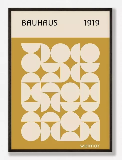 Bauhaus Poster, Abstract Wall Art, Mid Century Poster, Modern Art, Minimalist