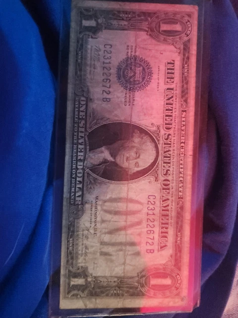 1928 A $1 Silver Certificate - Funny Back