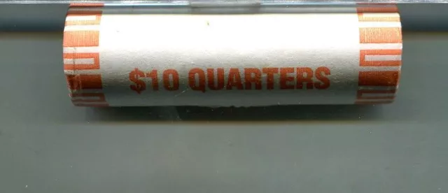 Louisiana 2002 P $10 State Quarter Paper Bank 40 Coin Roll Ch Bu