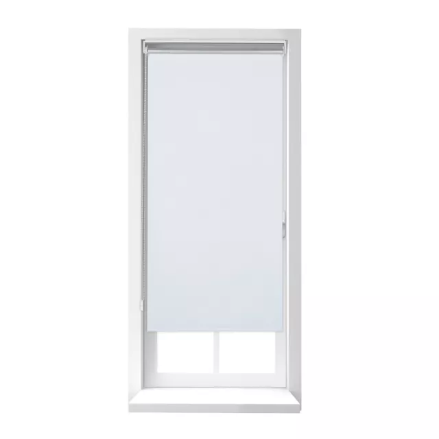 Estor térmico blanco 220 cm Cortina enrollable opaca Blackout sin taladrar