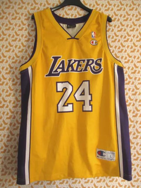 Maillot Basket Lakers Blanc NBA Kobe Bryant #8 Champion USA
