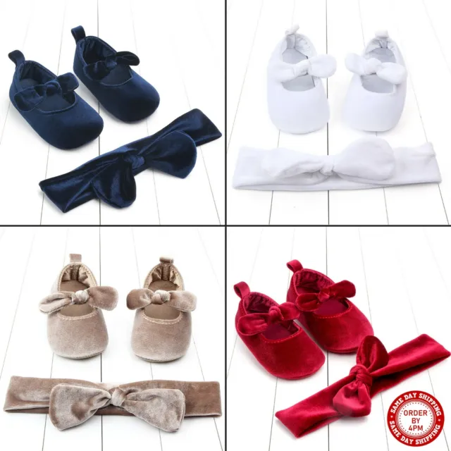 Scarpe neonata bambina con fasce abbinate bambino antiscivolo velluto scarpe bambina