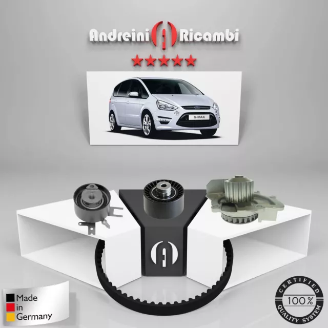 Kit Distribuzione + Pompa Acqua Ford S-Max 2.0 Tdci 100Kw 136Cv 2015 ->