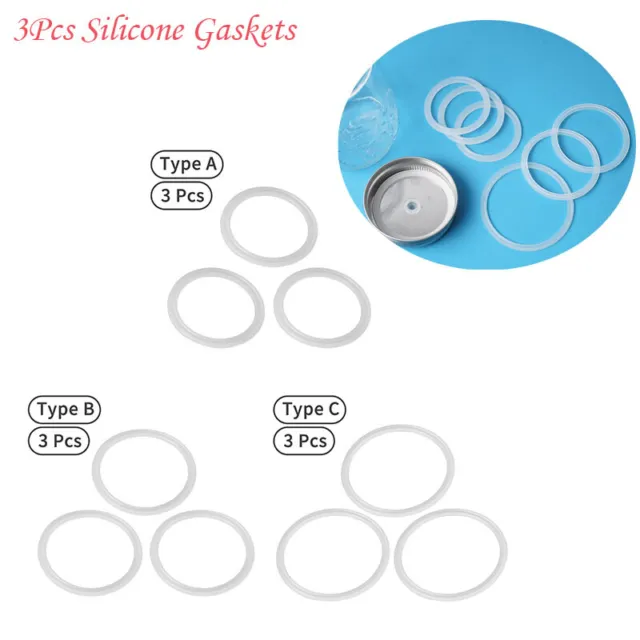 Silicone O-Ring Water Bottle Lids Seal Gaskets Leak-Proof for Vacuum Flasks Cups